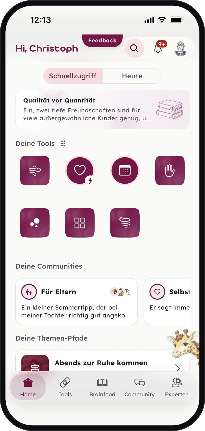App, Startbildschirm