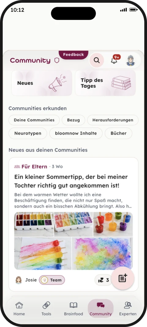 Die Community in der App